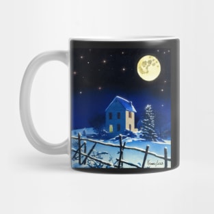 A Lone Light Shines on Christmas Eve Mug